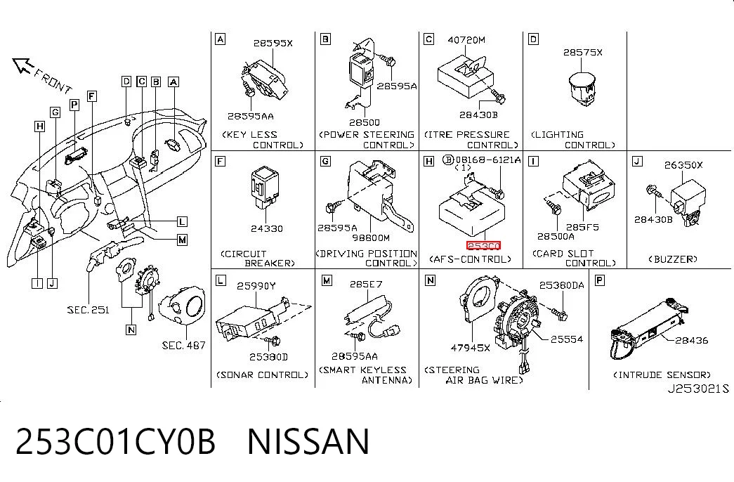 253C01CY0B Nissan/Infiniti