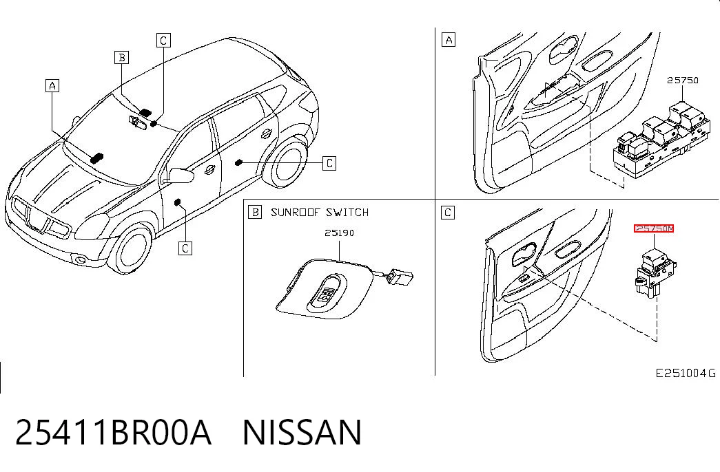 25411BR00A Nissan/Infiniti
