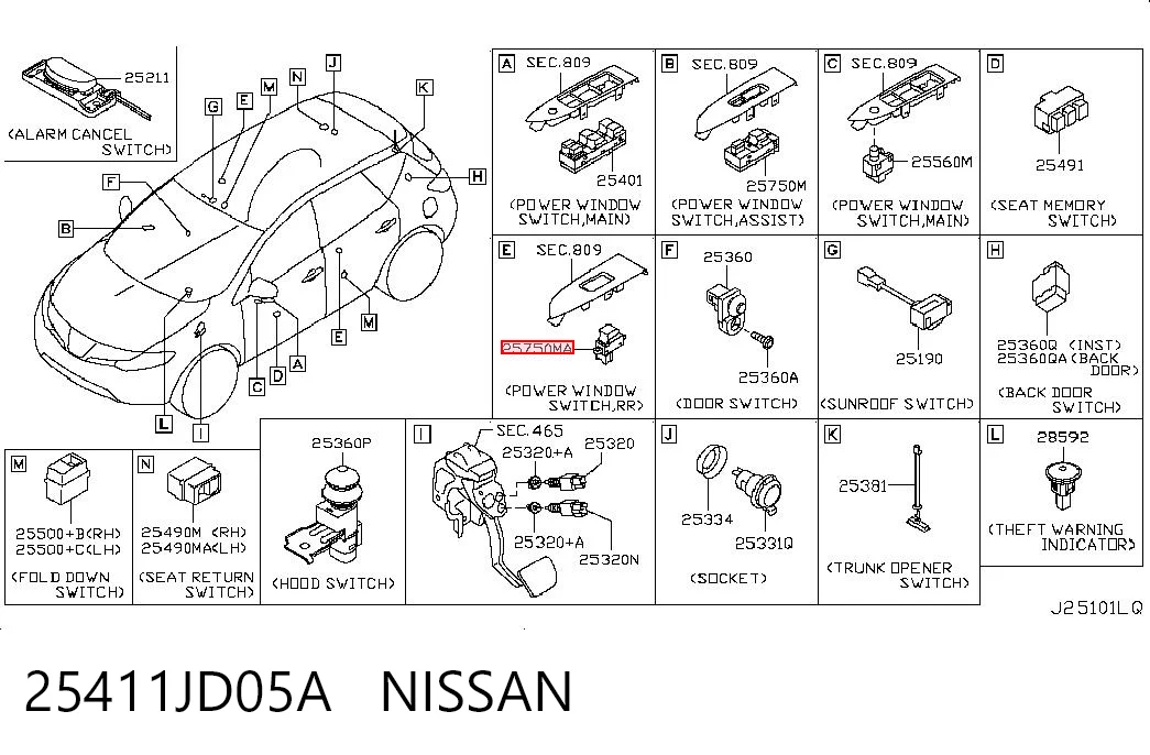 25411JD05A Nissan/Infiniti