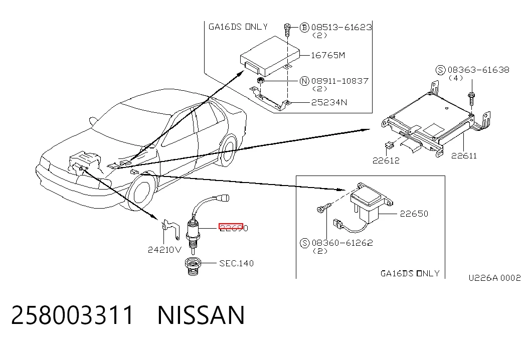 Sonda de oxígeno Nissan Primera sedán (P10) (1990 - 1996) precio, desde 54,16 EUR