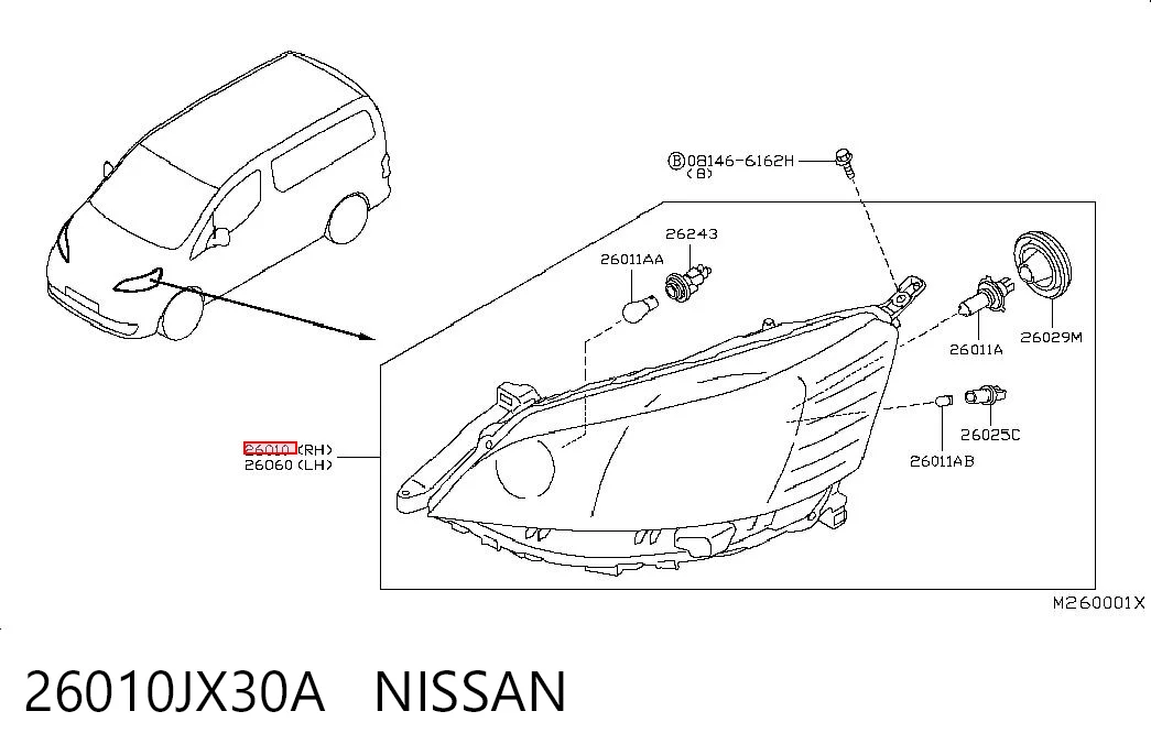 26010JX30A Nissan/Infiniti