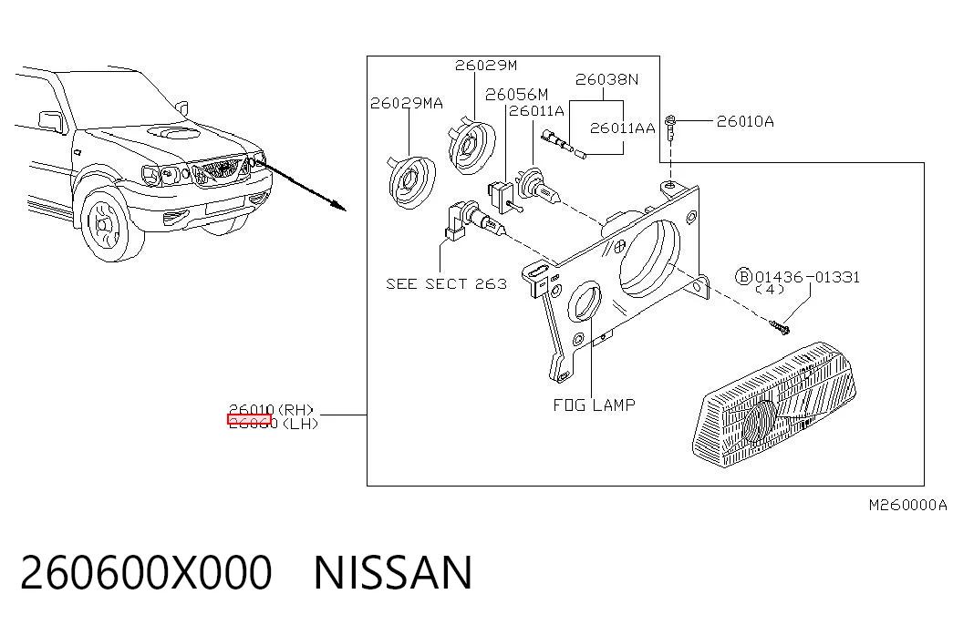 260600X000 Nissan/Infiniti