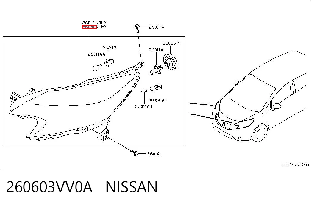 260603VV0A Nissan/Infiniti