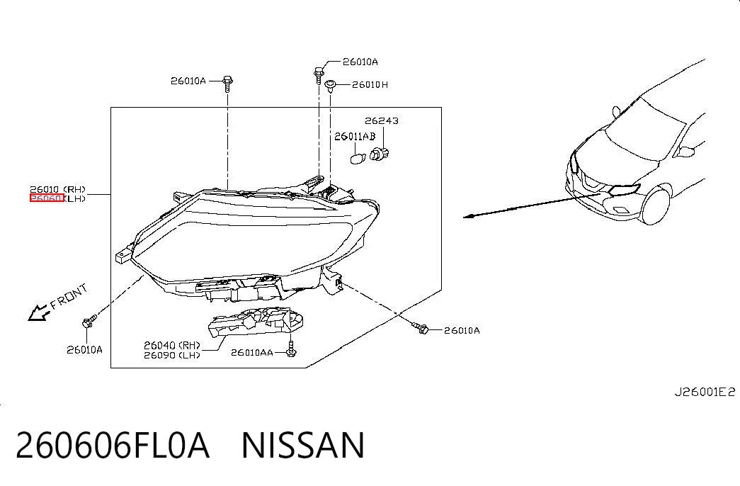 260606FL0A Nissan/Infiniti Faros