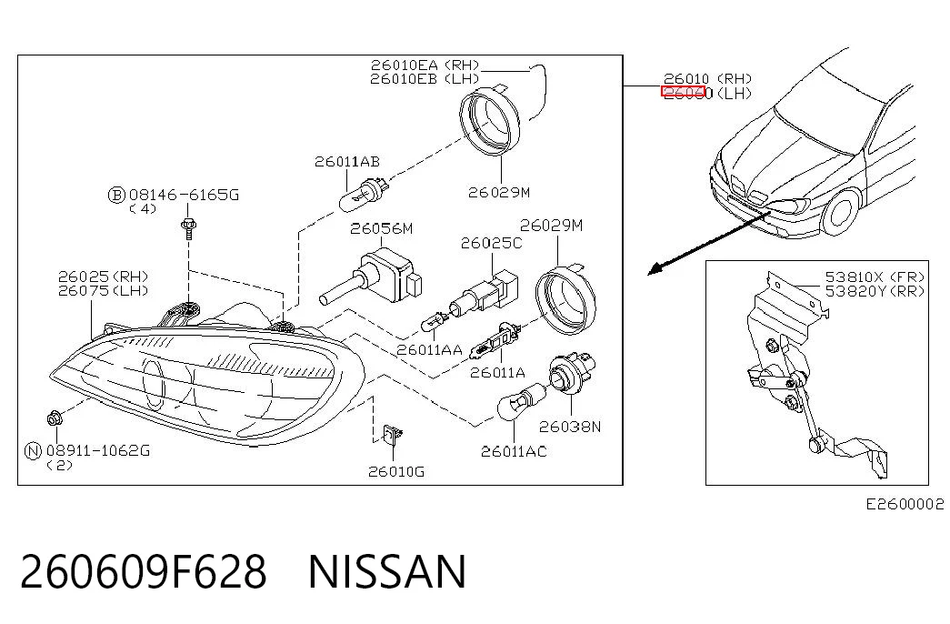 Faros delanteros Nissan Primera 