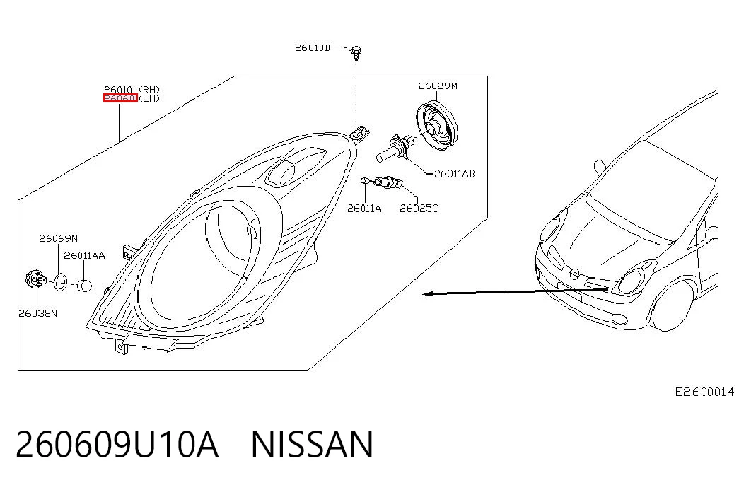 260609U10A Nissan/Infiniti