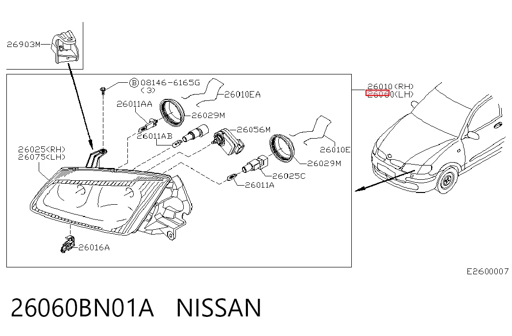 Comprar Faro izquierdo Nissan Almera II N16