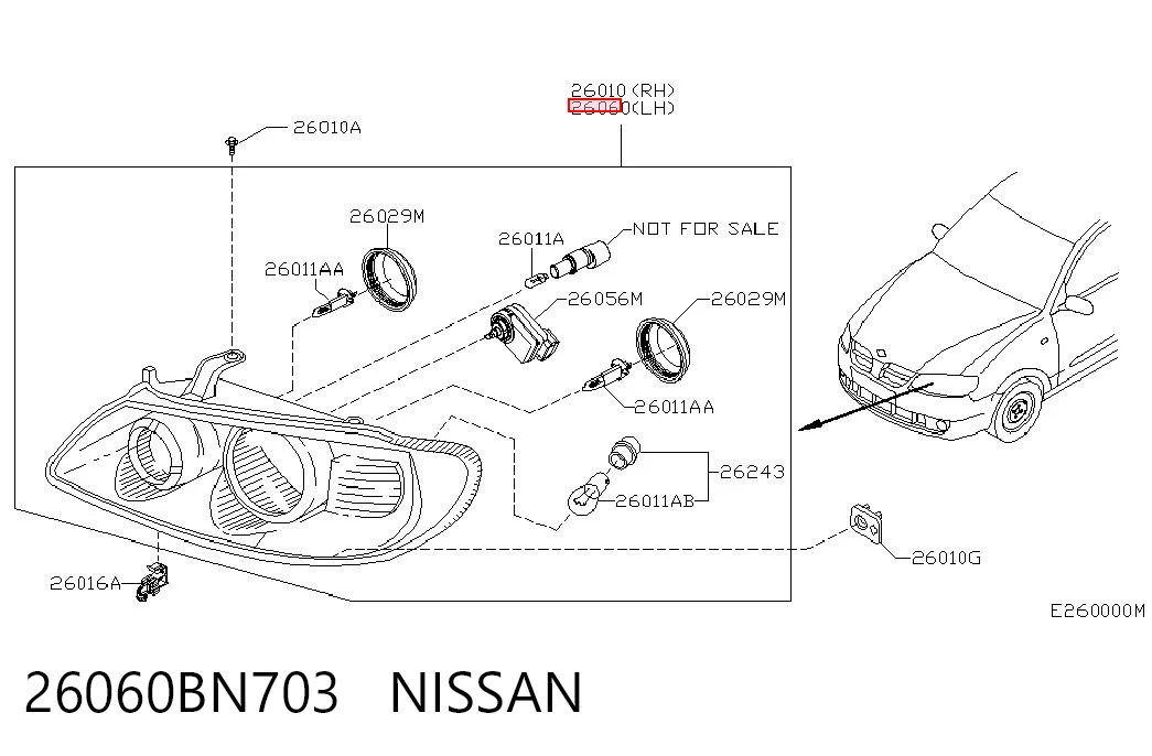 26060BN703 Nissan/Infiniti