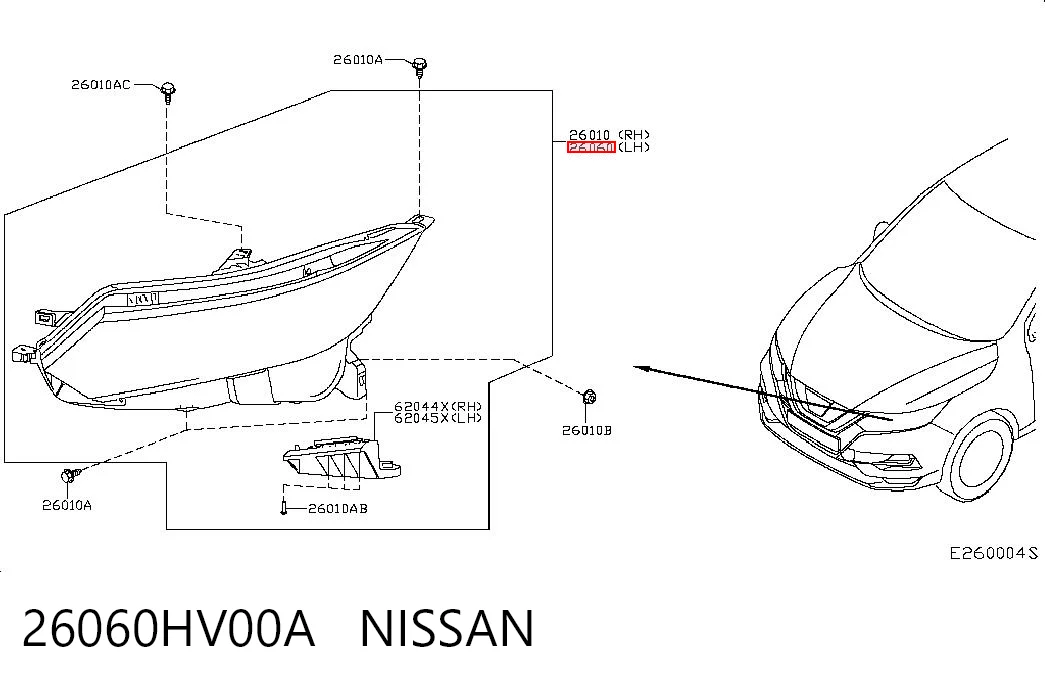 26060HV00A Nissan/Infiniti
