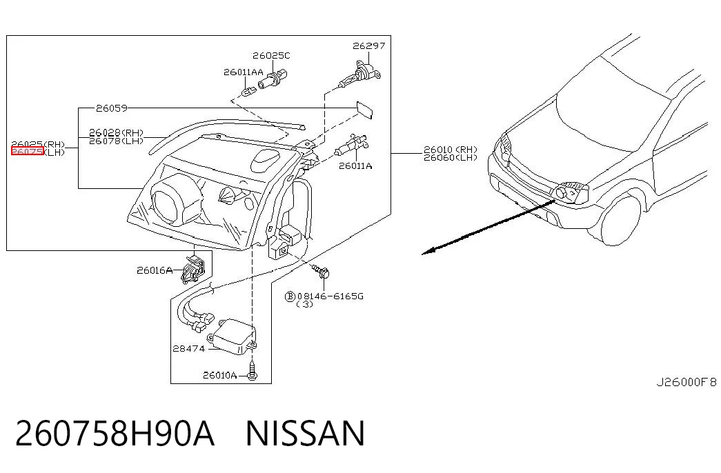 Comprar Faro izquierdo Nissan X-Trail  T30