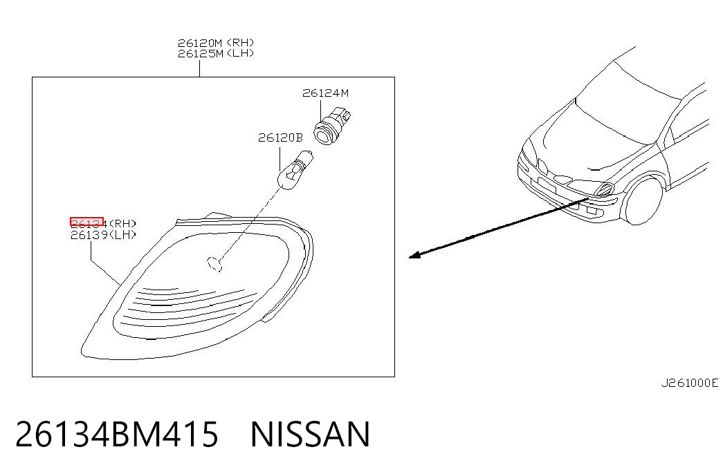 26134BM415 Nissan/Infiniti