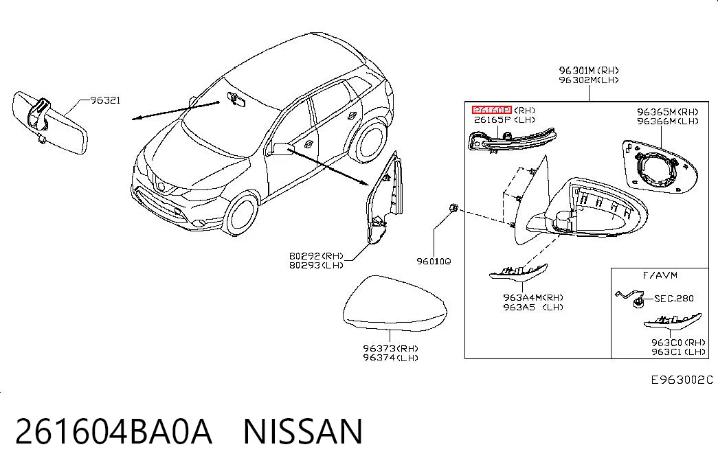 261604BA0A Nissan/Infiniti