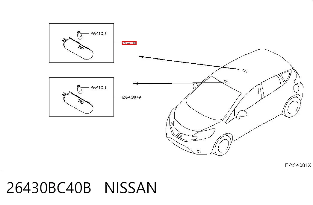 26430BC40B Nissan/Infiniti