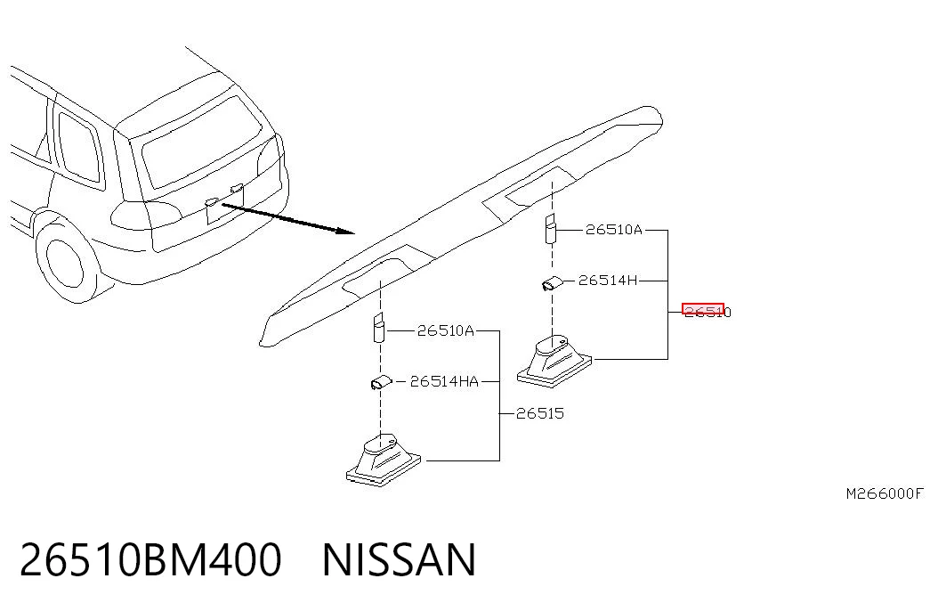Comprar Luz de matrícula trasera Nissan Almera II N16 a bajo precio