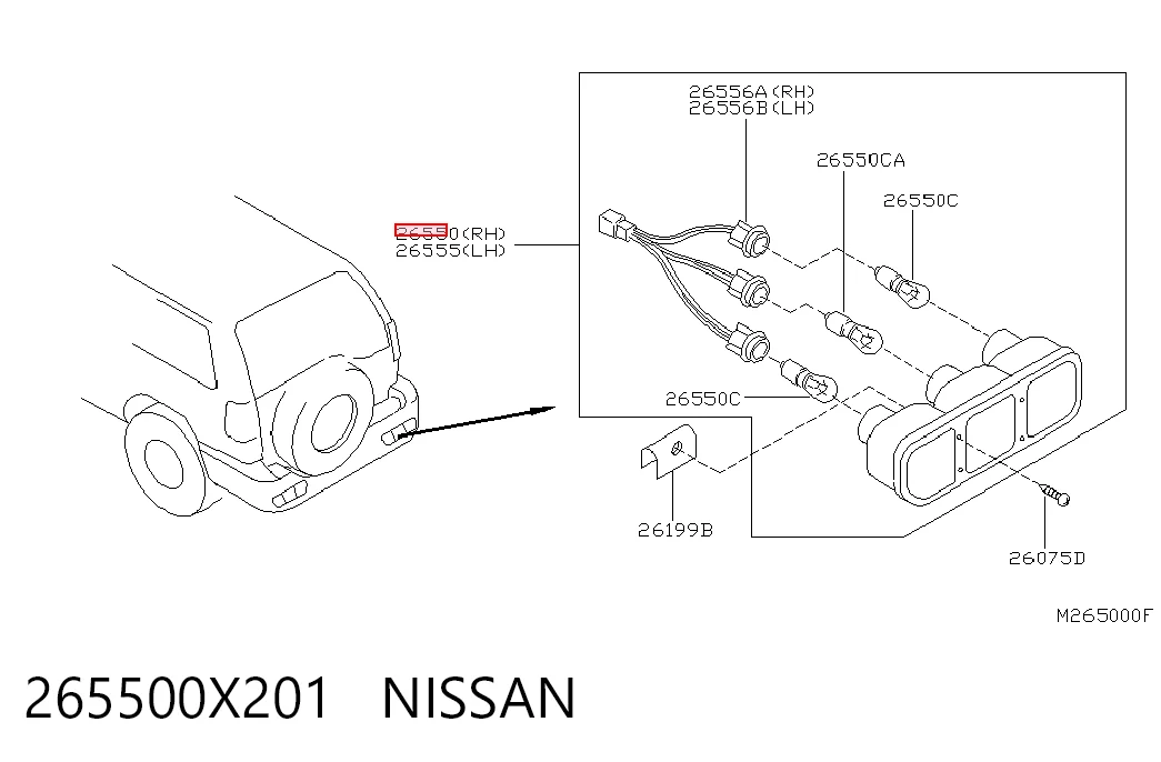 Comprar Piloto trasero derecho Nissan Terrano II R20 a bajo precio