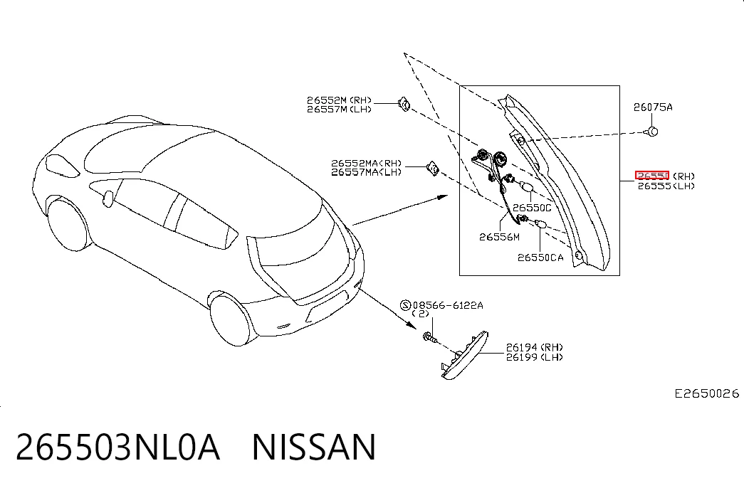 265503NL0A Nissan/Infiniti