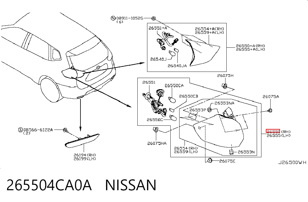 265504CA0A Nissan/Infiniti