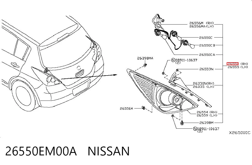 26550EM00A Nissan/Infiniti