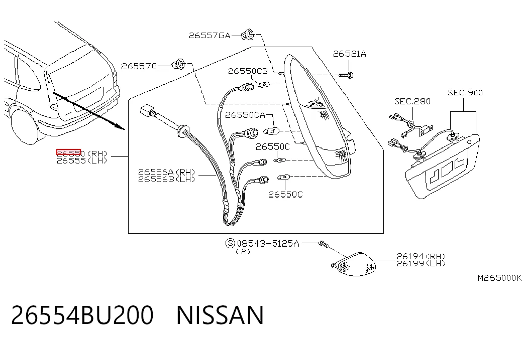 Comprar Piloto trasero derecho Nissan Almera  V10 a bajo precio