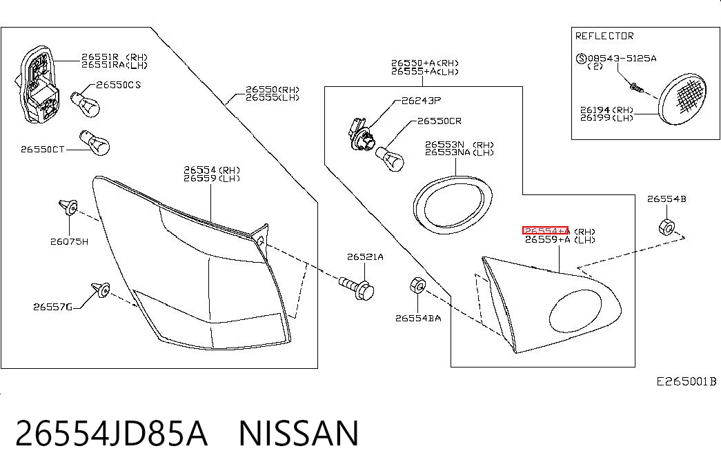 26554JD85A Nissan/Infiniti