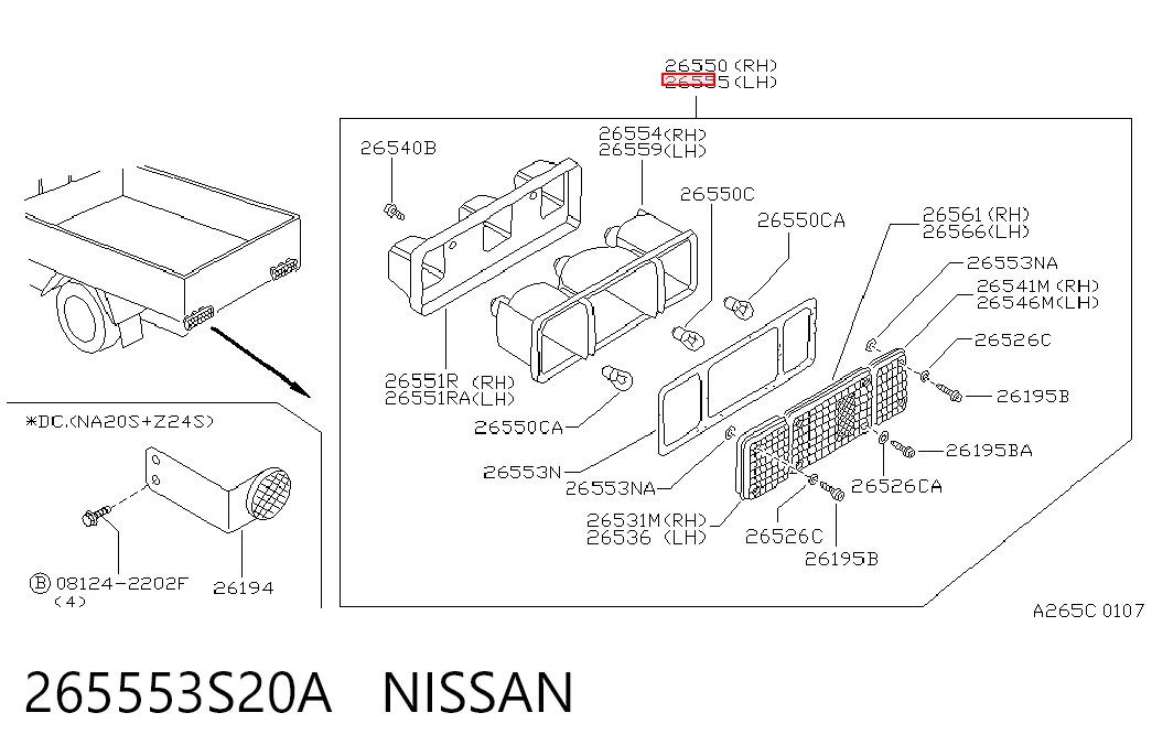265553S20A Nissan/Infiniti