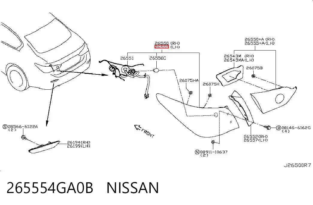 265554GA0B Nissan/Infiniti