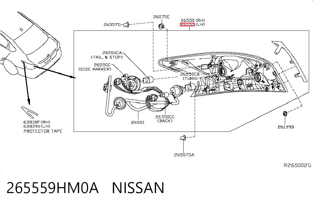 265559HM0A Nissan/Infiniti