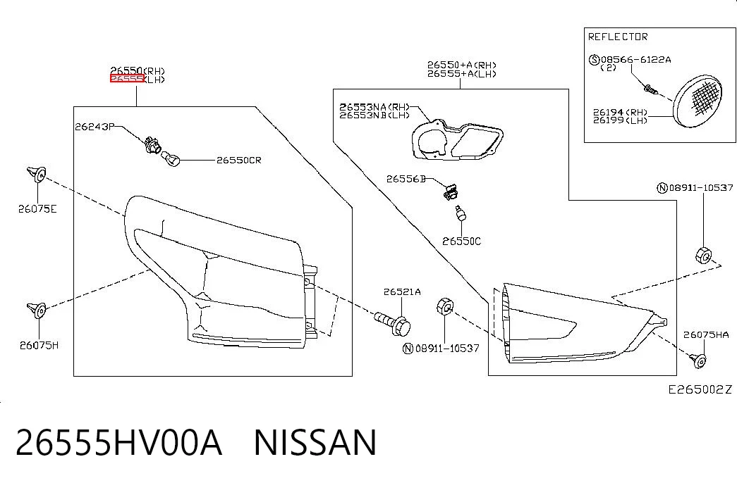 26555HV00A Nissan/Infiniti