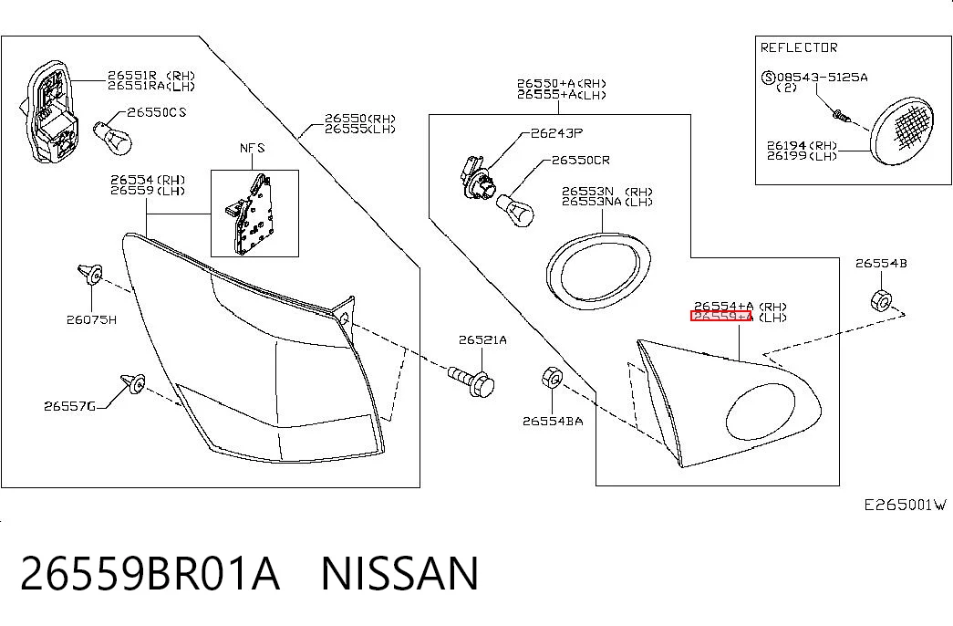 26559BR01A Nissan/Infiniti