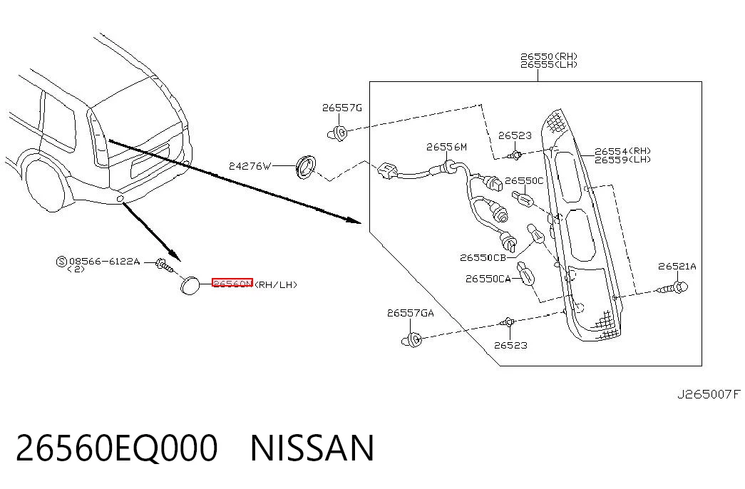 26560EQ000 Nissan/Infiniti