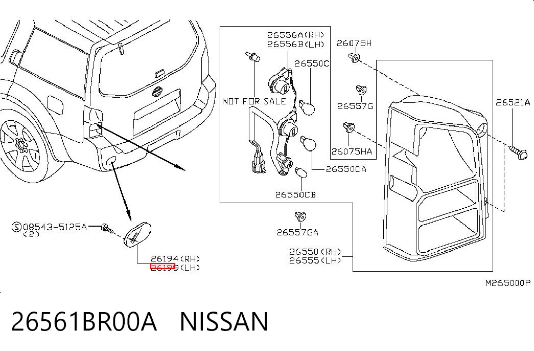 26561BR00A Nissan/Infiniti