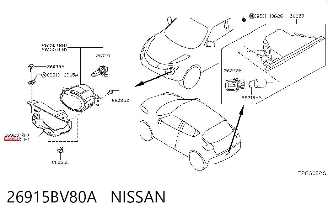 26915BV80A Nissan/Infiniti