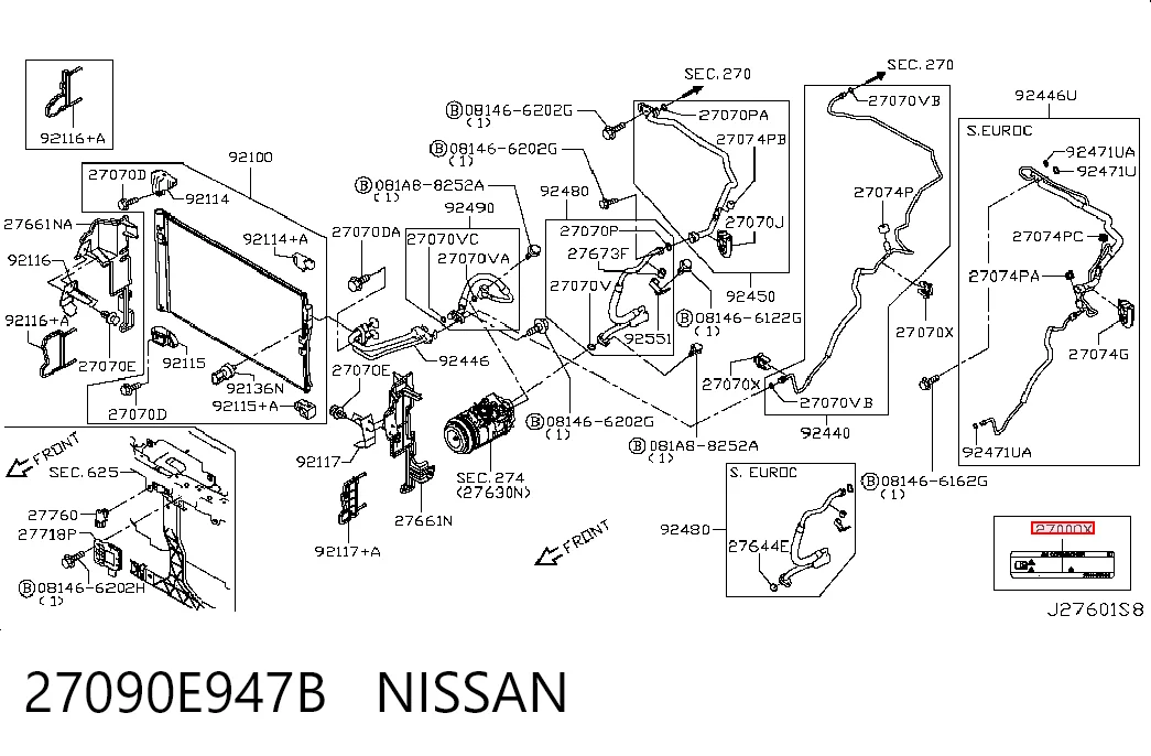 27090E947B Nissan/Infiniti