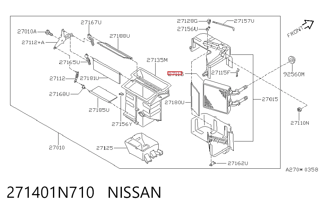 Radiador de calefacción Nissan Almera I hatchback (N15) (1995 - 2000) precio, desde 37,45 EUR