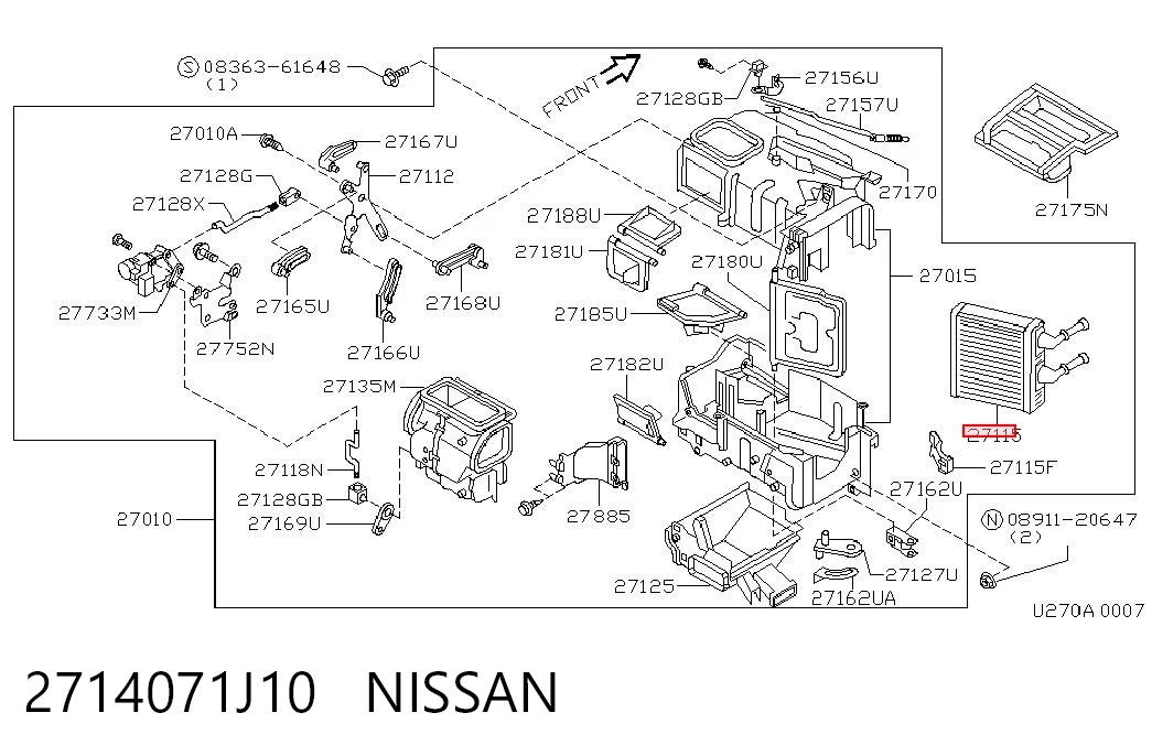2714071J10 Nissan/Infiniti