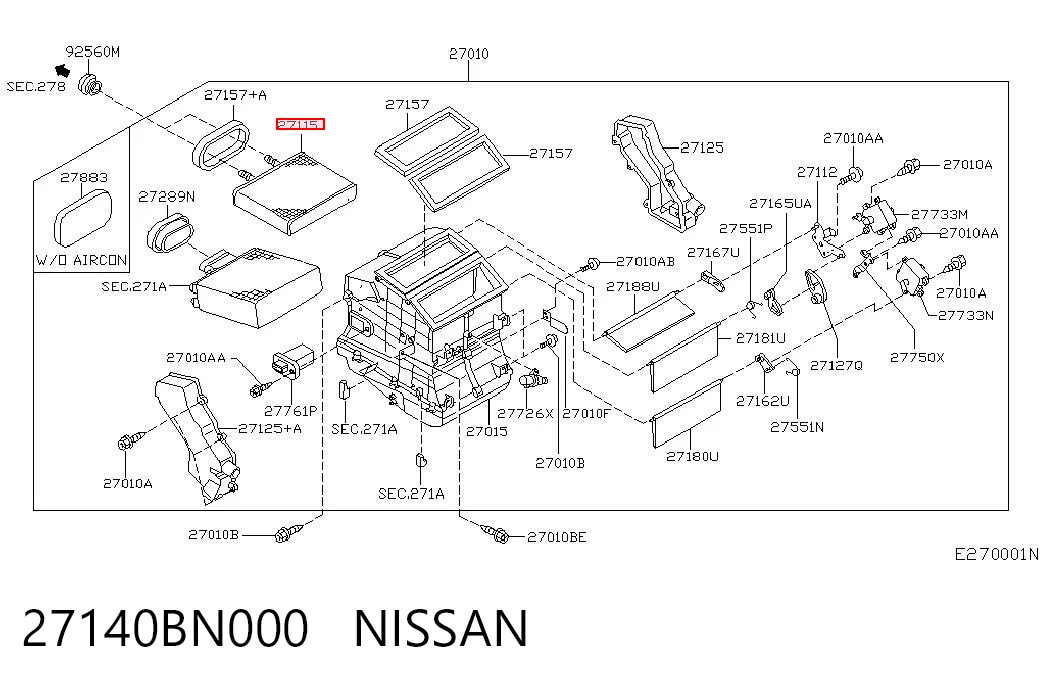 27140BN000 Nissan/Infiniti