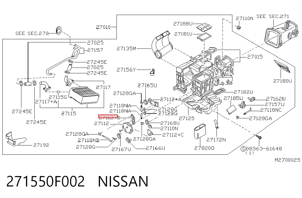 271550F002 Nissan/Infiniti