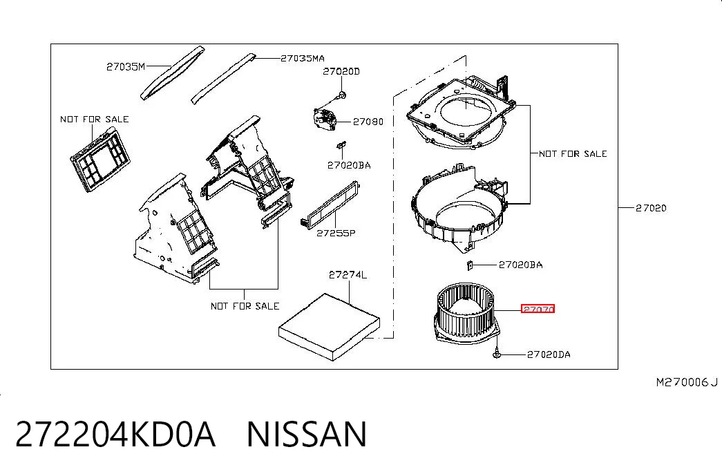Comprar Motor del ventilador del calefactor Nissan Navara  D23, D23T a bajo precio