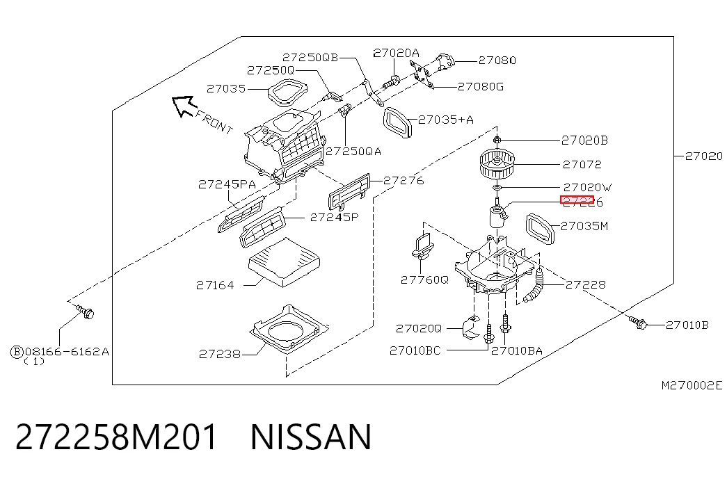  Ventilador habitáculo Nissan Primera 