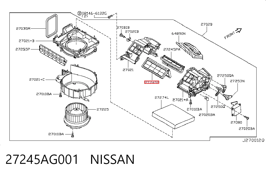 27245AG001 Nissan/Infiniti