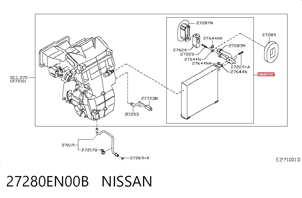 Comprar Evaporador de aire acondicionado Nissan Qashqai J10 a bajo precio