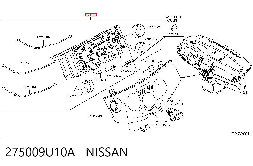 275009U10A Nissan/Infiniti