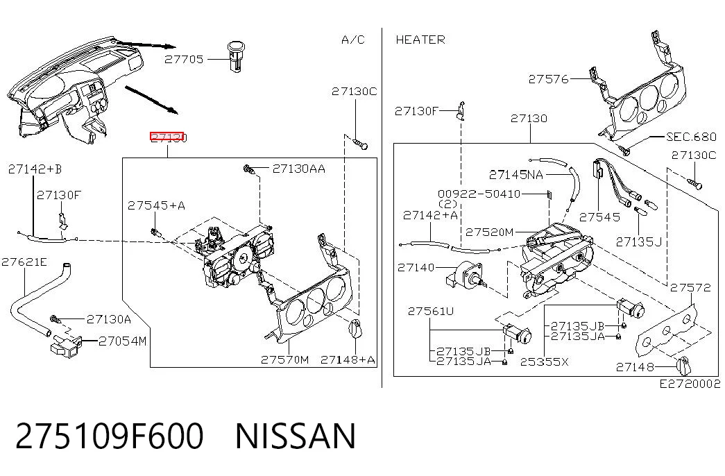 275109F600 Nissan/Infiniti