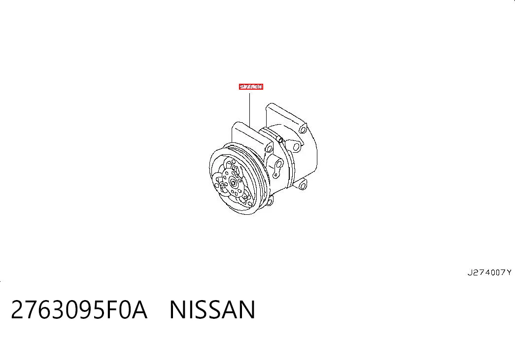 2763095F0A Nissan/Infiniti Compresor climatizador