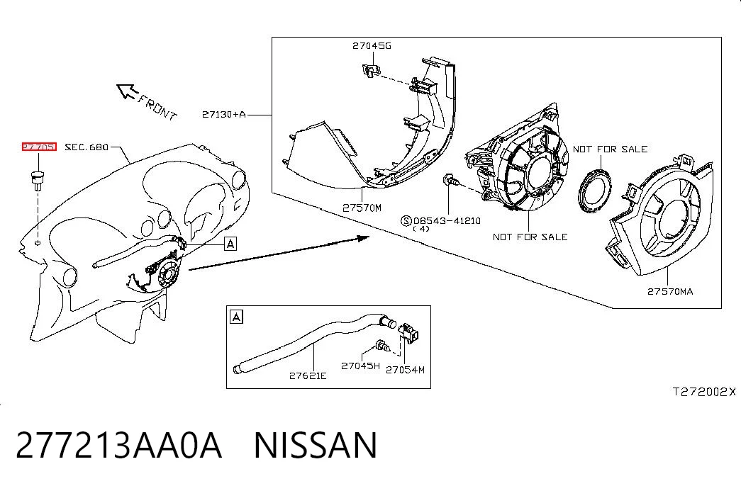 277213AA0A Nissan/Infiniti Sensor de luz interior