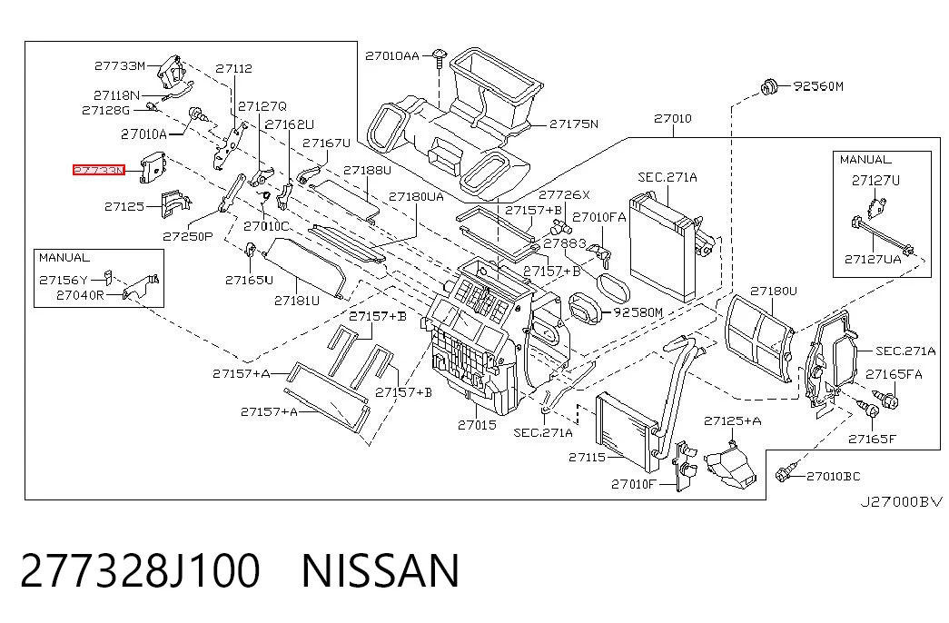 Comprar Actuador de compuerta de calefacción Nissan X-Trail T30 a bajo precio