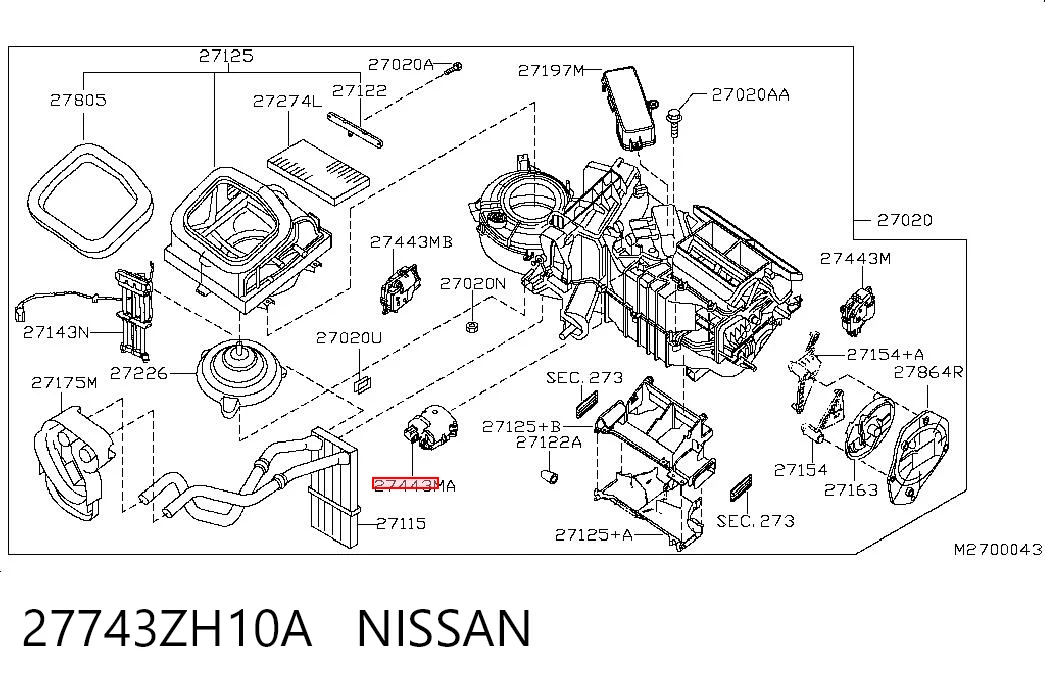 Comprar Actuador de compuerta de la calefacción Nissan Navara NP300 III D40