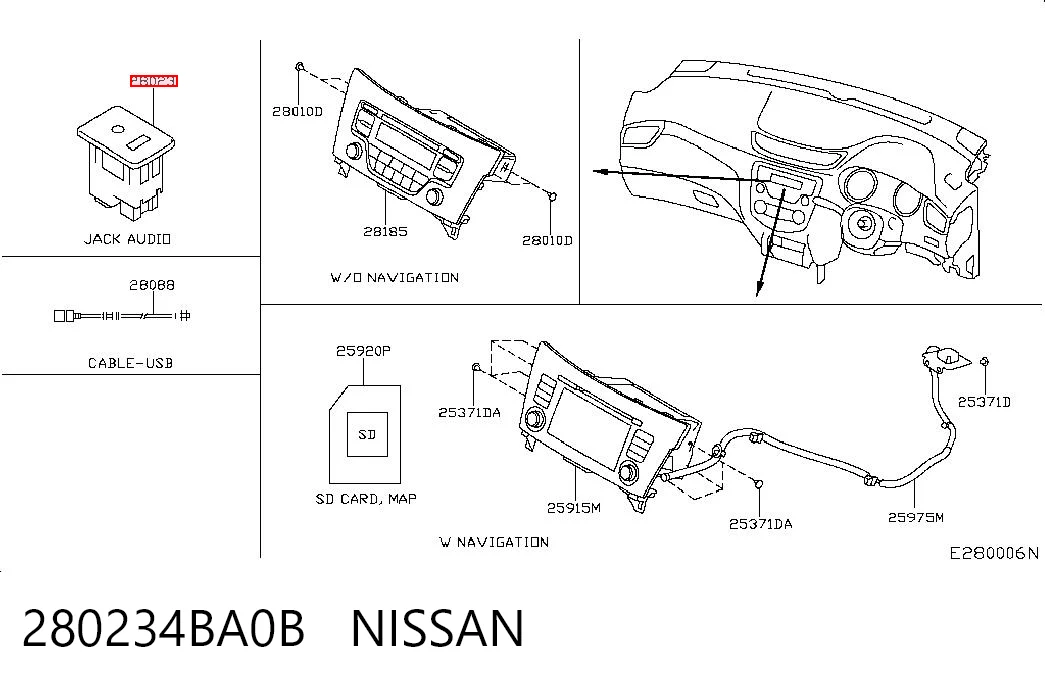 280234BA0B Nissan/Infiniti