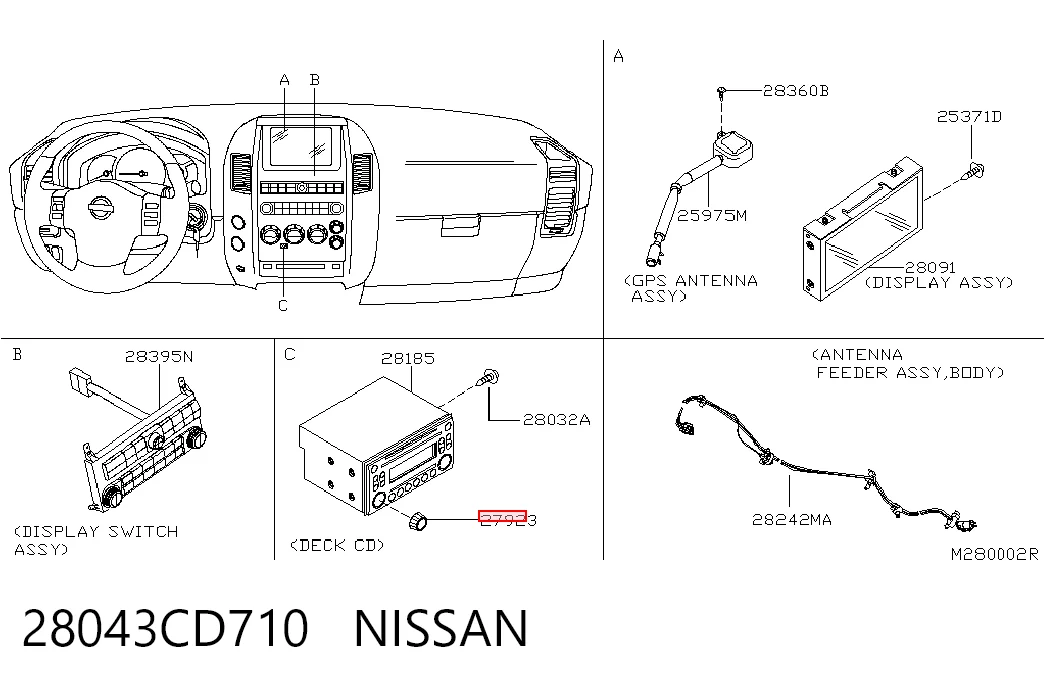 28043CD710 Nissan/Infiniti