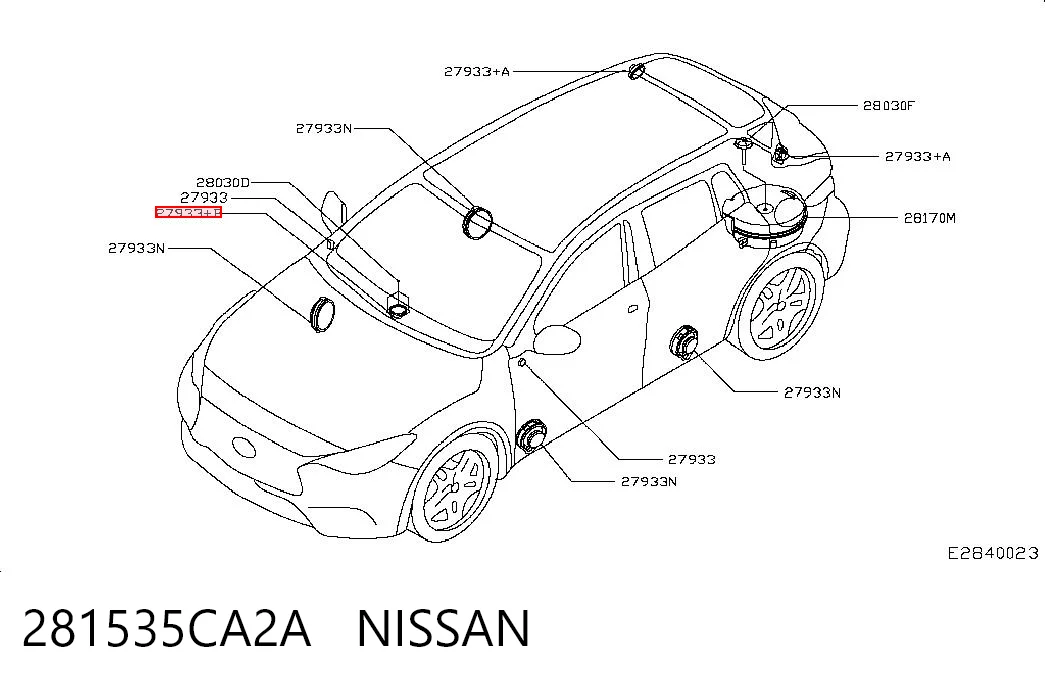281535CA2A Nissan/Infiniti